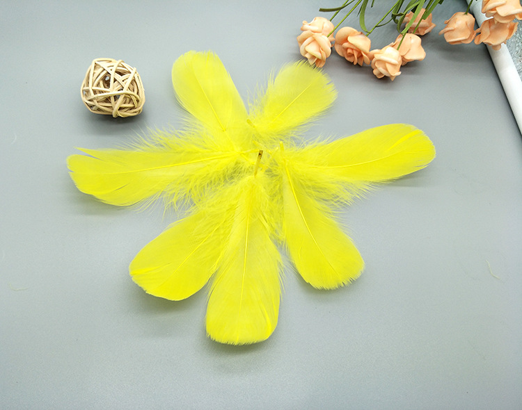 Macaron goose feathers float 6-8cm in the middle, gift box filled with dreamcatcher, diy cat toy, colorful feathers pic 31