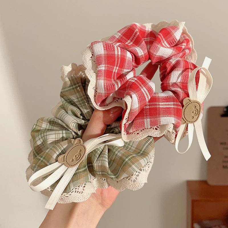 Spring and Summer hair band Collection: Cute trendy hair bands, feminine lace trim hair accessories, sweet and fresh large intestine hair bands pic 2