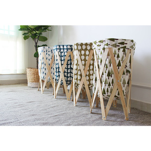 脏衣篮 洗衣篓折叠 洗衣脏衣篮折叠脏衣篓 大号布艺圆形收纳篓桶