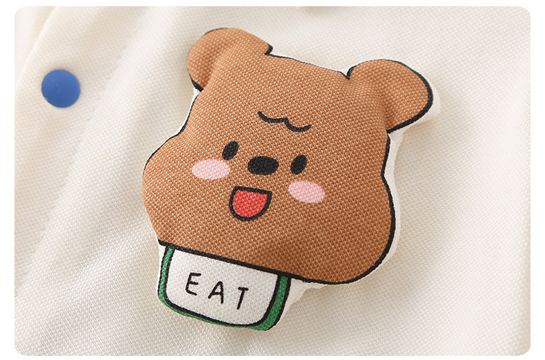 婴儿衣服夏季薄款a类纯棉男宝宝短袖连体衣小熊哈衣爬服代发详情22