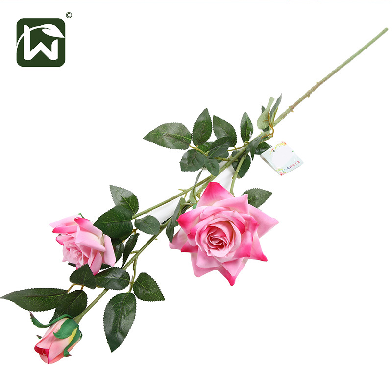 Wholesale of high-end, light luxury faux velvet rose artificial flowers, wedding flowers, home outdoor landscaping decorative items, and floral art pic 5