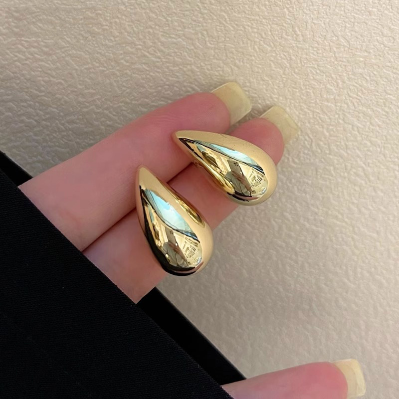 High-end, light luxury metal earrings for women, new style in 2025, with a unique and niche design. Stylish Korean earrings pic 7