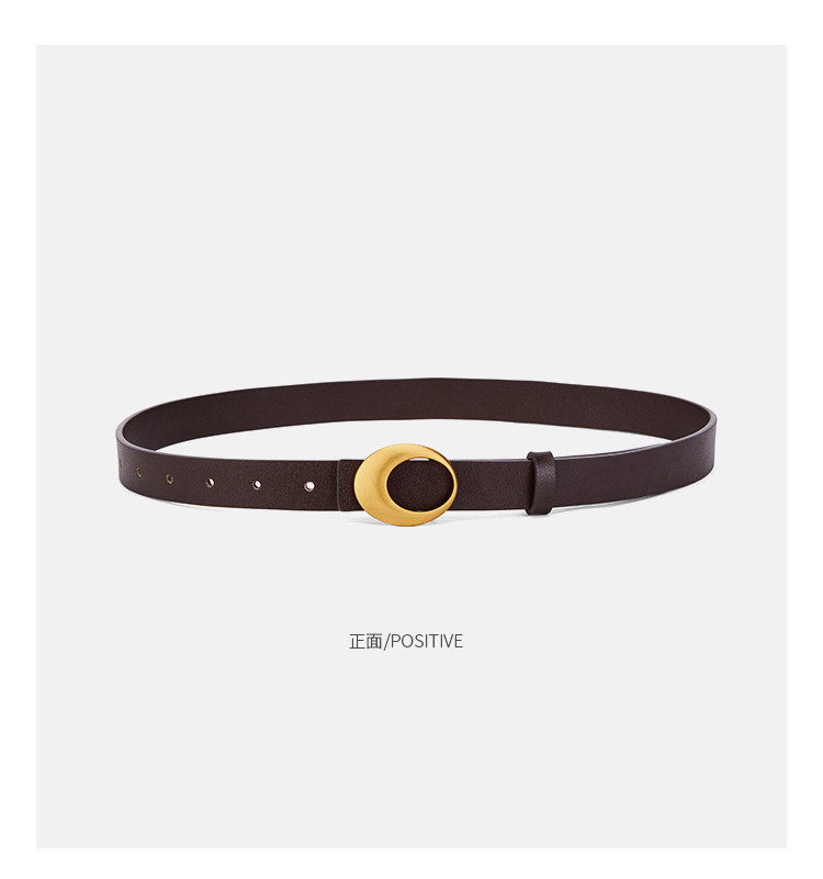 The new no-layer genuine leather belt for women features a simple double-sided design with fashionable and versatile cross-border decorative belts for women pic 31