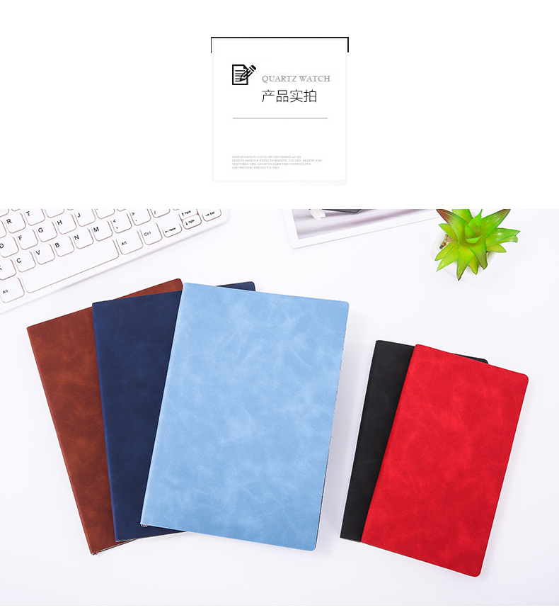 Customized b5 business wholesale notebook set, student planner soft leather gift, a5 notebook custom logo pic 26
