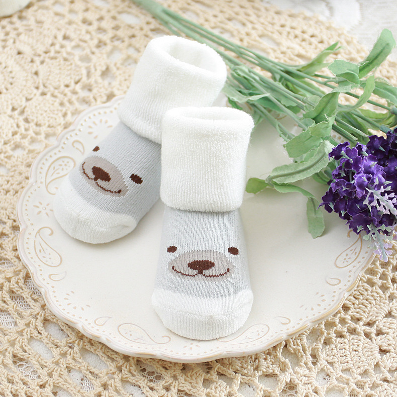  秋冬纯棉宝宝袜子 松口加厚毛圈儿童袜子 全棉可爱婴儿袜子详情26