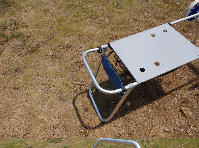 户外装沙滩椅便携折叠手拉车铝合金购物车行李车小拖车拉杆车推车详情5