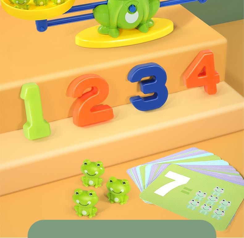 儿童早教数学青蛙天平益智玩具游戏智力开发宝宝认知逻辑思维训练详情12