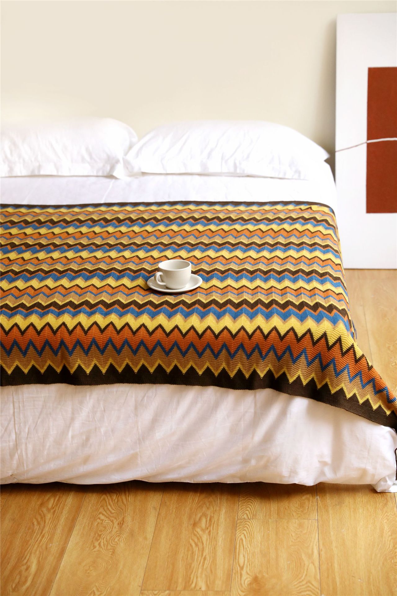 Bohemian sofa blanket, cover blanket, Nordic blanket, summer knitted blanket, office nap blanket, air-conditioned blanket, lap blanket pic 37