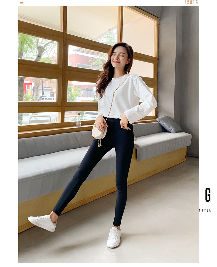 Magic Pants Women 2022 New style outerwear long pants for women, fleece and thickened, high-waisted, slimming, versatile, hip-lifting, petite leggings pic 29