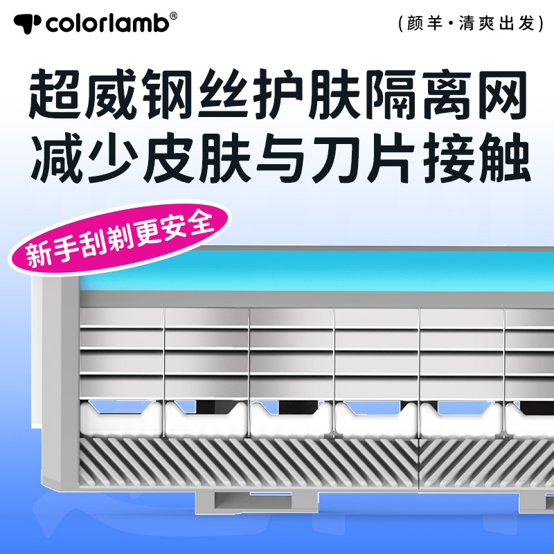 颜羊小熊款便携剃毛刀手动一体式敏感肌专用刀头带护肤皂脱毛神器详情24