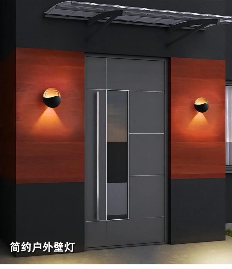 Household waterproof round wall lamp, modern and simple led dimming ceiling light, corridor staircase light, villa garden wall-washing light pic 1