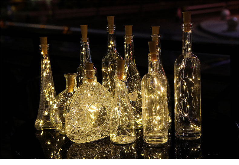 Wine bottle stopper lamp, decorative color light string, festival atmosphere light, Internet celebrity party night light, luminous light, flashing light, LED string light pic 6