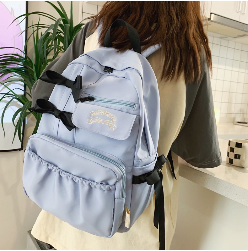 日系ins书包初中高中女生大学生高颜值双肩包蝴蝶结背包2023新款详情25