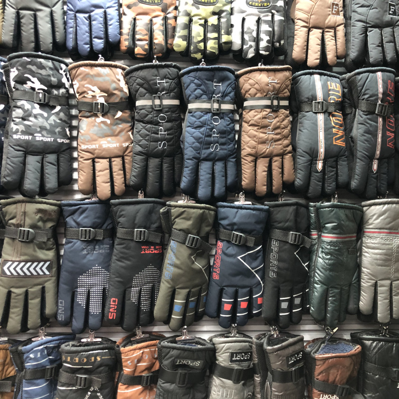 Winter thickened and fleece gloves, street stall, night market, wandering products, windproof, cycling, cold-proof and anti-slip cotton gloves pic 15