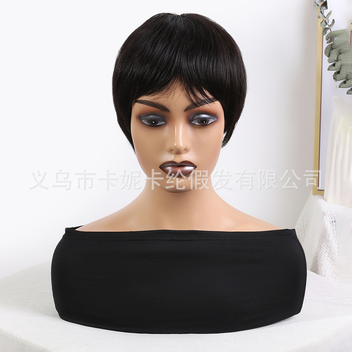 newlook estilo explosivo para hombres y mujeres mismo estilo corto peluca bobo nueva alta temperatura seda fibra química #4 peluca NK0067 pic 5