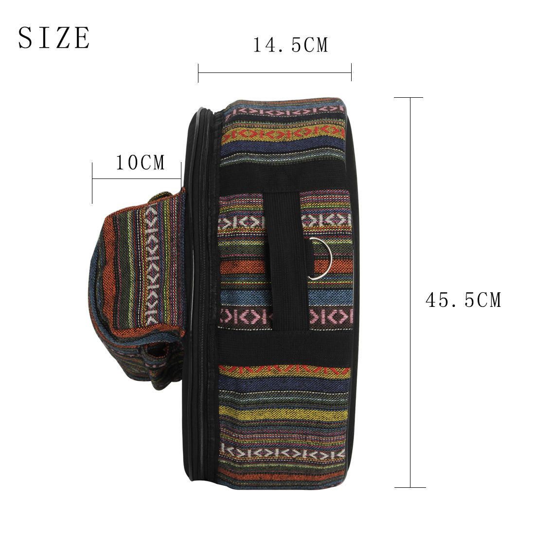 Wholesale of IN-56 Ethnic Style Small Army drum instruments with thickened Oxford cloth army drum prints pic 2