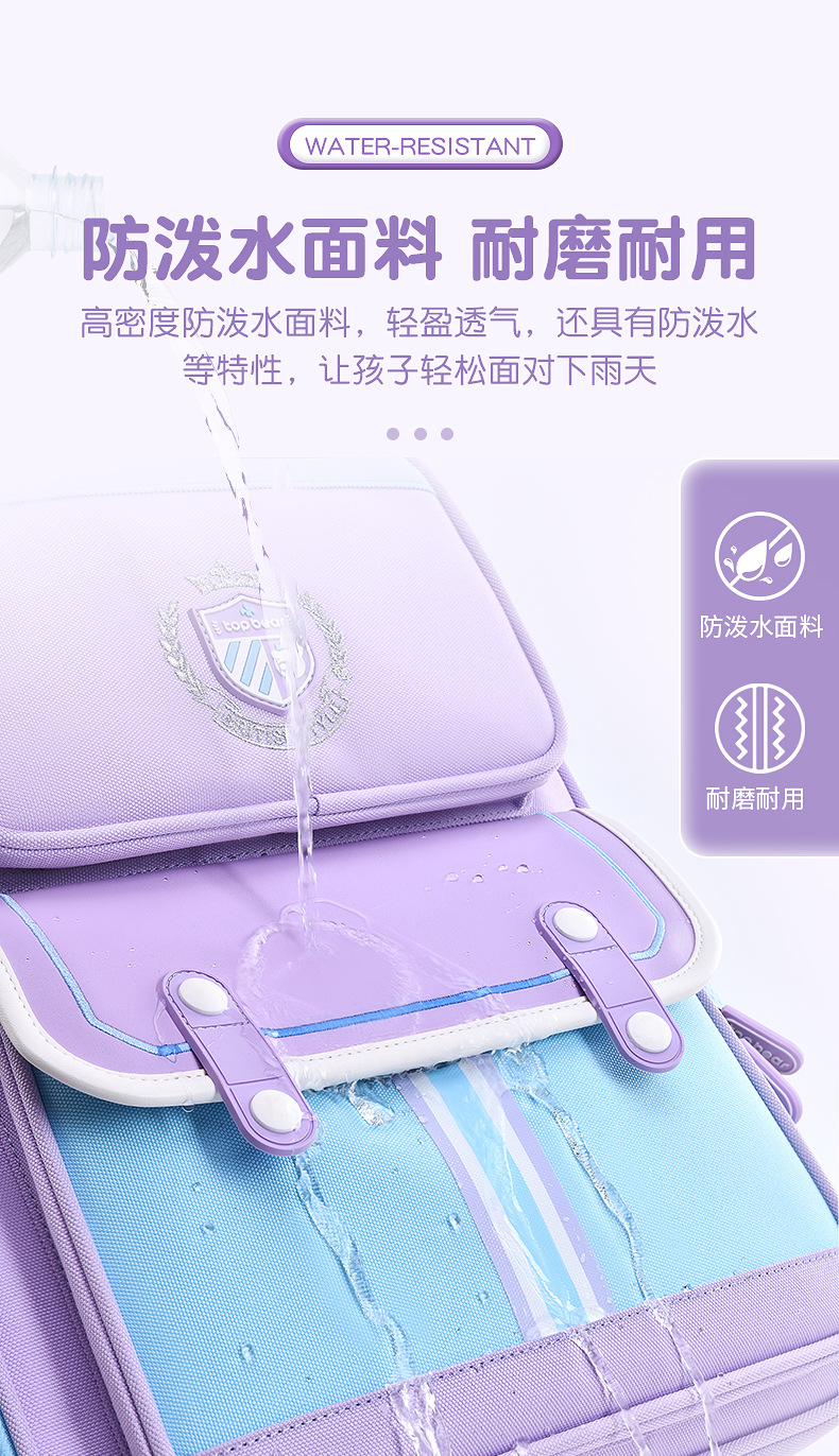 新款儿童书包一二三年级男孩女生英伦风四五六年级小学生书包背包详情10