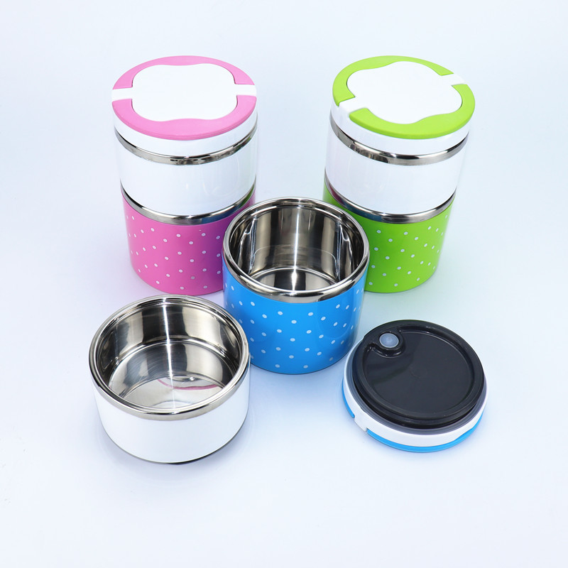 Stainless steel insulated lunch box, student sealed preservation box, lunch bucket, bento box, gift carrying lunch box, double-layer lunch box pic 23