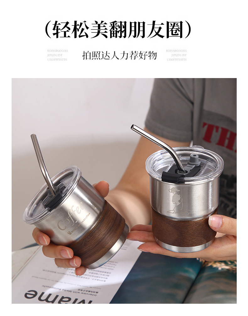 Single-layer rolled edge 304 stainless steel water cup, office coffee cup, foldable beer mug, outdoor camping portable cup pic 10