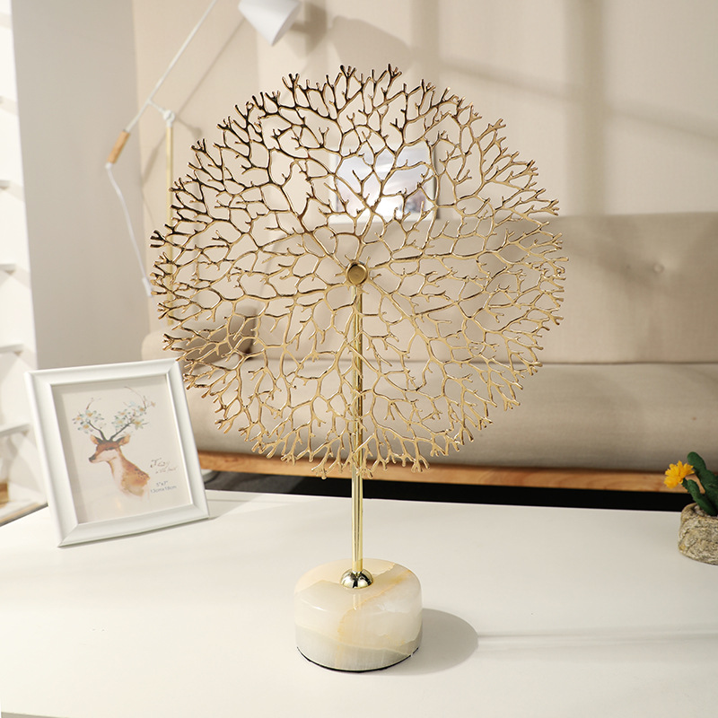 Light luxury modern home decoration art coral ornaments, gifts, entrance hall, living room, model room, creative display and arrangement pic 5