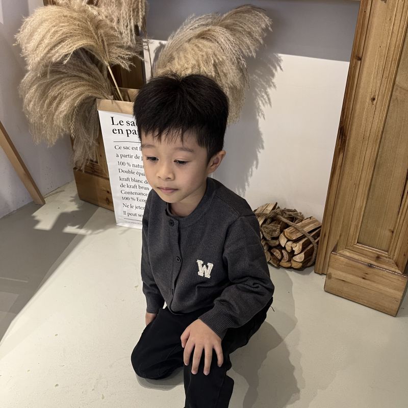 儿童毛衣开衫2022秋冬学院风卡通熊刺绣宝宝小外套男女童跨境专供详情9