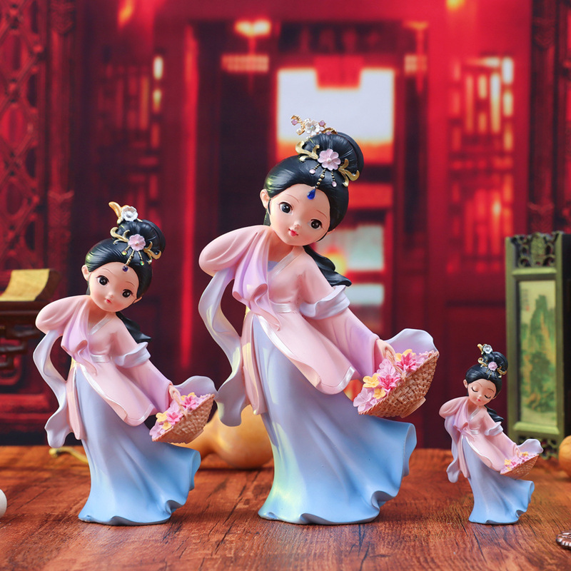 国潮古风少女心桌面摆件创意四大美女宫廷手办送朋友闺蜜生日礼物详情15