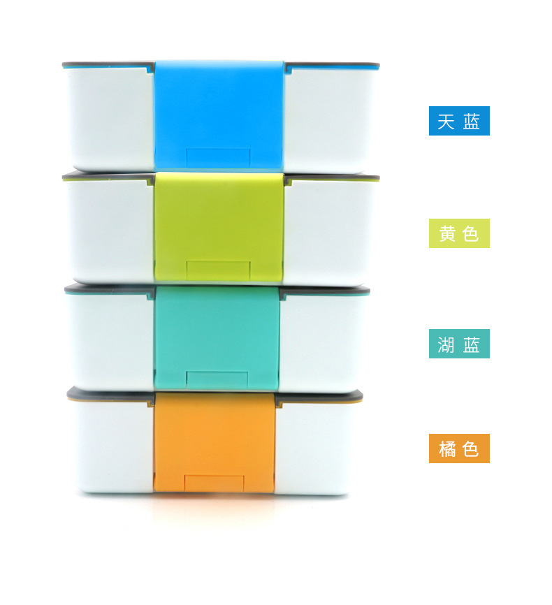 日式塑料学生保温饭盒成人单层便当盒可微波炉加热餐盒手机餐盒详情9