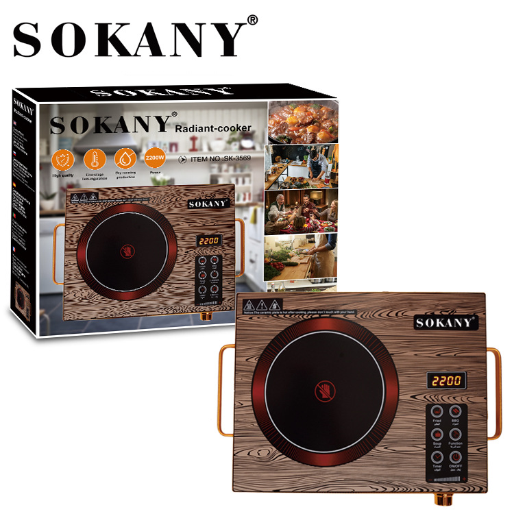 Cross-border sokany3569 electric ceramic stove, household induction cooker, high-heat stir-frying, hot pot, multi-functional energy-saving, European standard pic 1