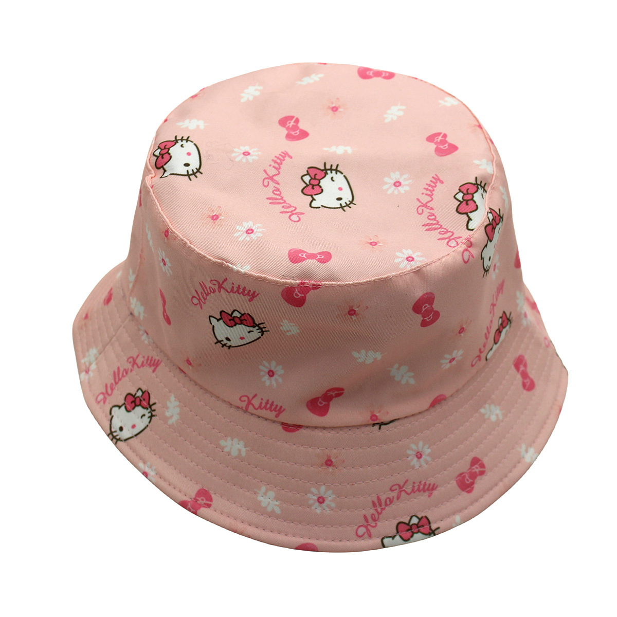 外贸新款库洛米双面戴卡通刺绣渔夫帽动漫周边印刷遮阳帽男女盆帽详情11