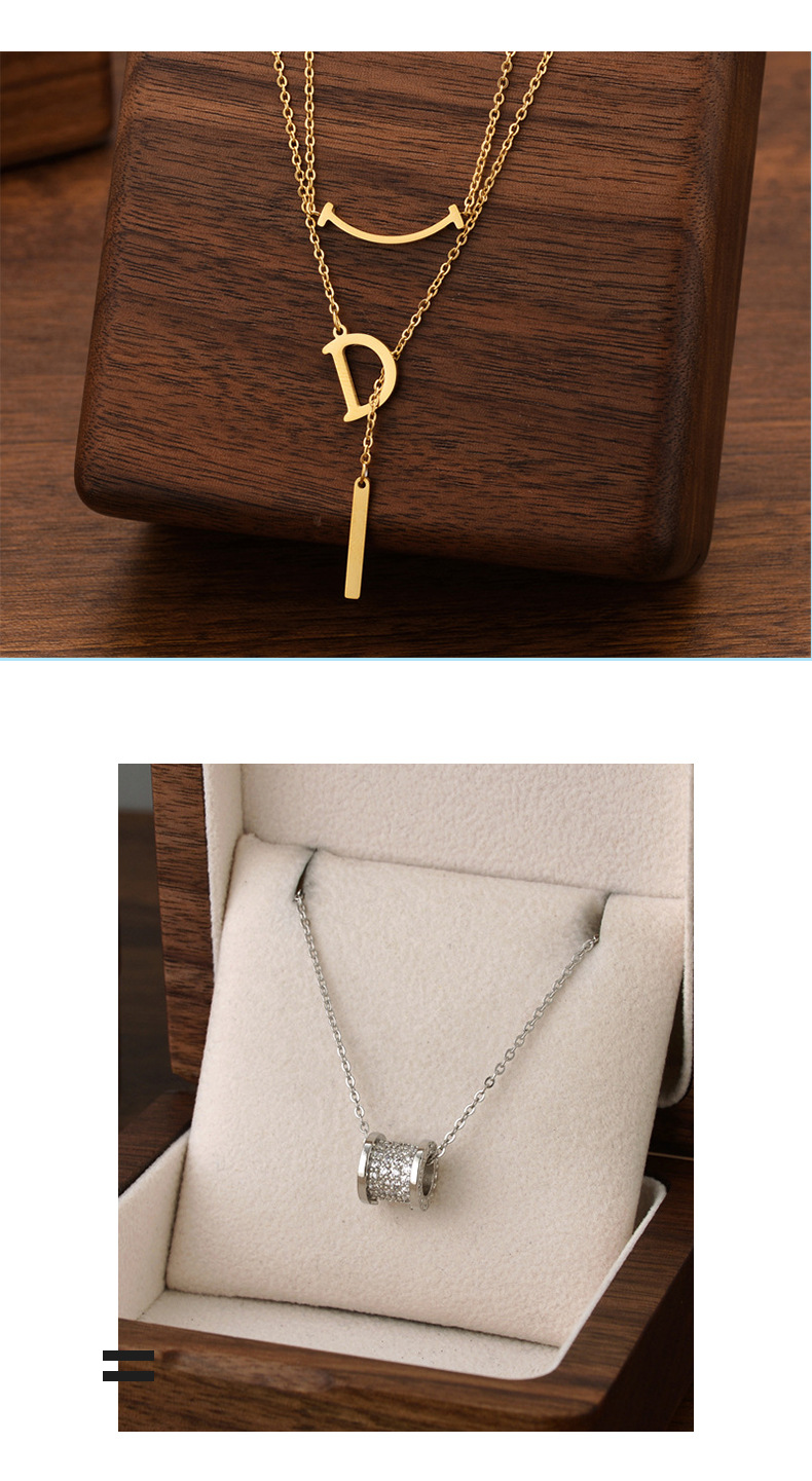 跨境新款钛钢项链女简约时尚个性奢华热卖款女锁骨链饰品现货批发详情7