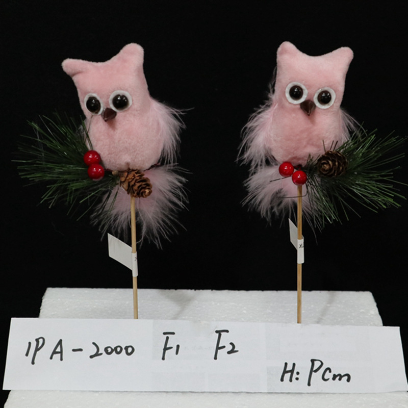 The 2023 new Christmas Owl, Snowman, Elf, Old Man and Elk flower arrangement series is universal and cute pic 1