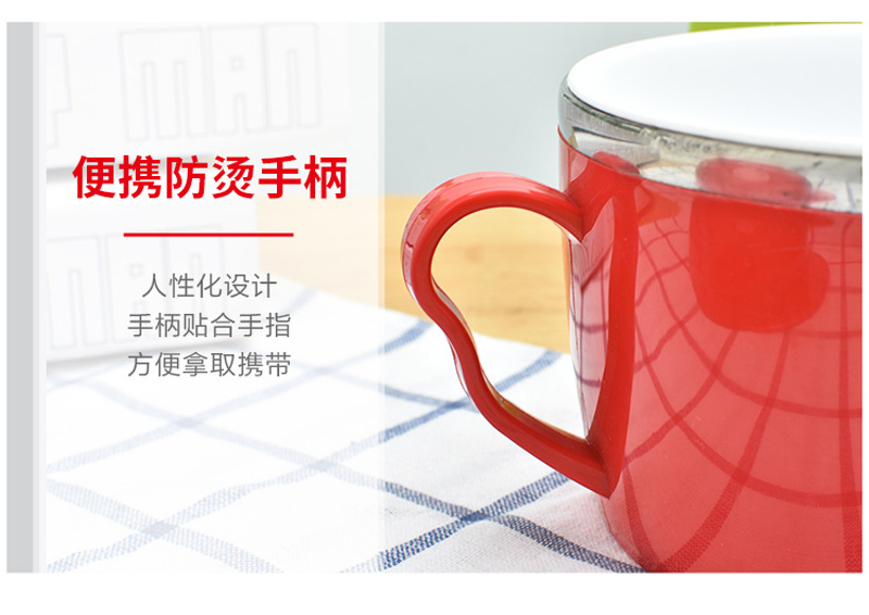 不锈钢快餐杯泡面杯带盖卡通日式泡面碗学生饭盒便当盒提锅详情35