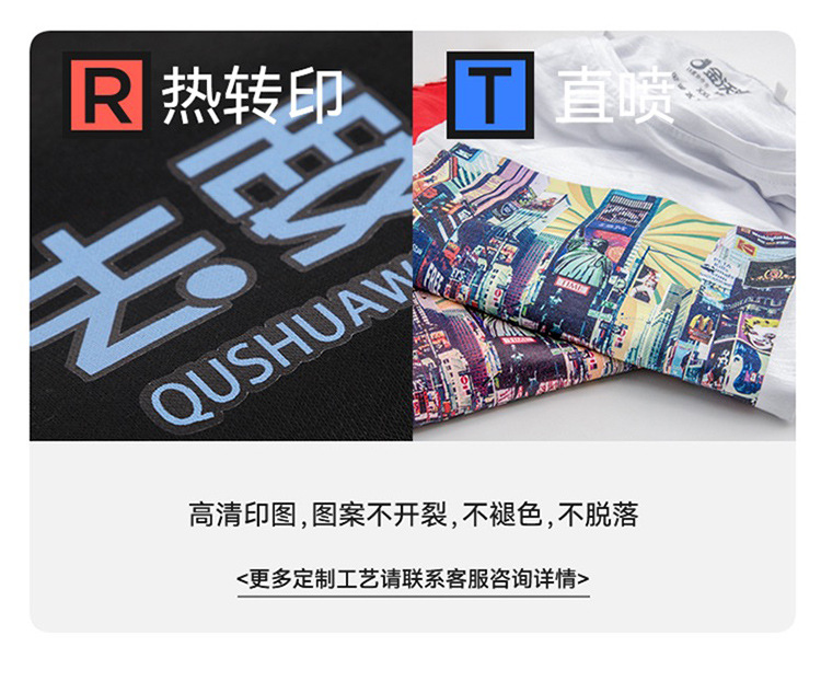 [宣衫]拼色夏季速干圆领广告衫工作服儿童夏令营t恤印字logo详情24