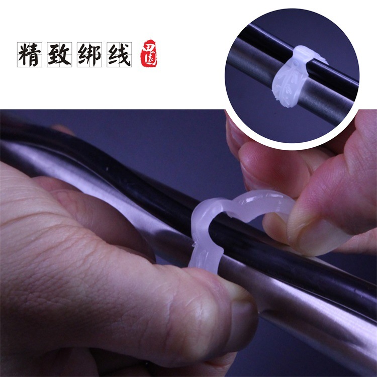 叶形水管电线绑定夹(金卤灯吊架、LED、T8、T5等吊灯线通用)详情4