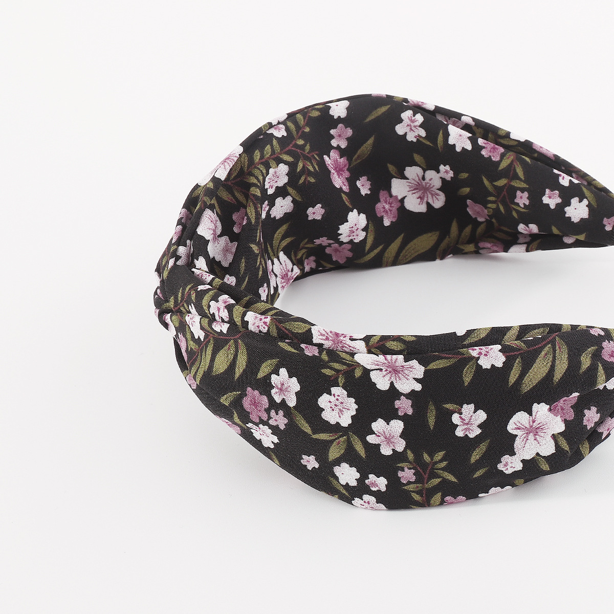 F5762 New European and American fashion hair accessories, fresh and elegant, floral cross fabric hair band, simple flower headband for women pic 9
