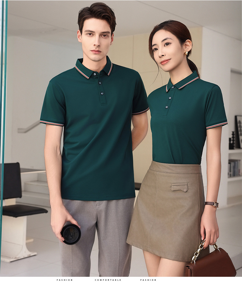 夏薄款速干翻领polo衫定制文化广告衫 团队短袖工作版服印字绣图详情21