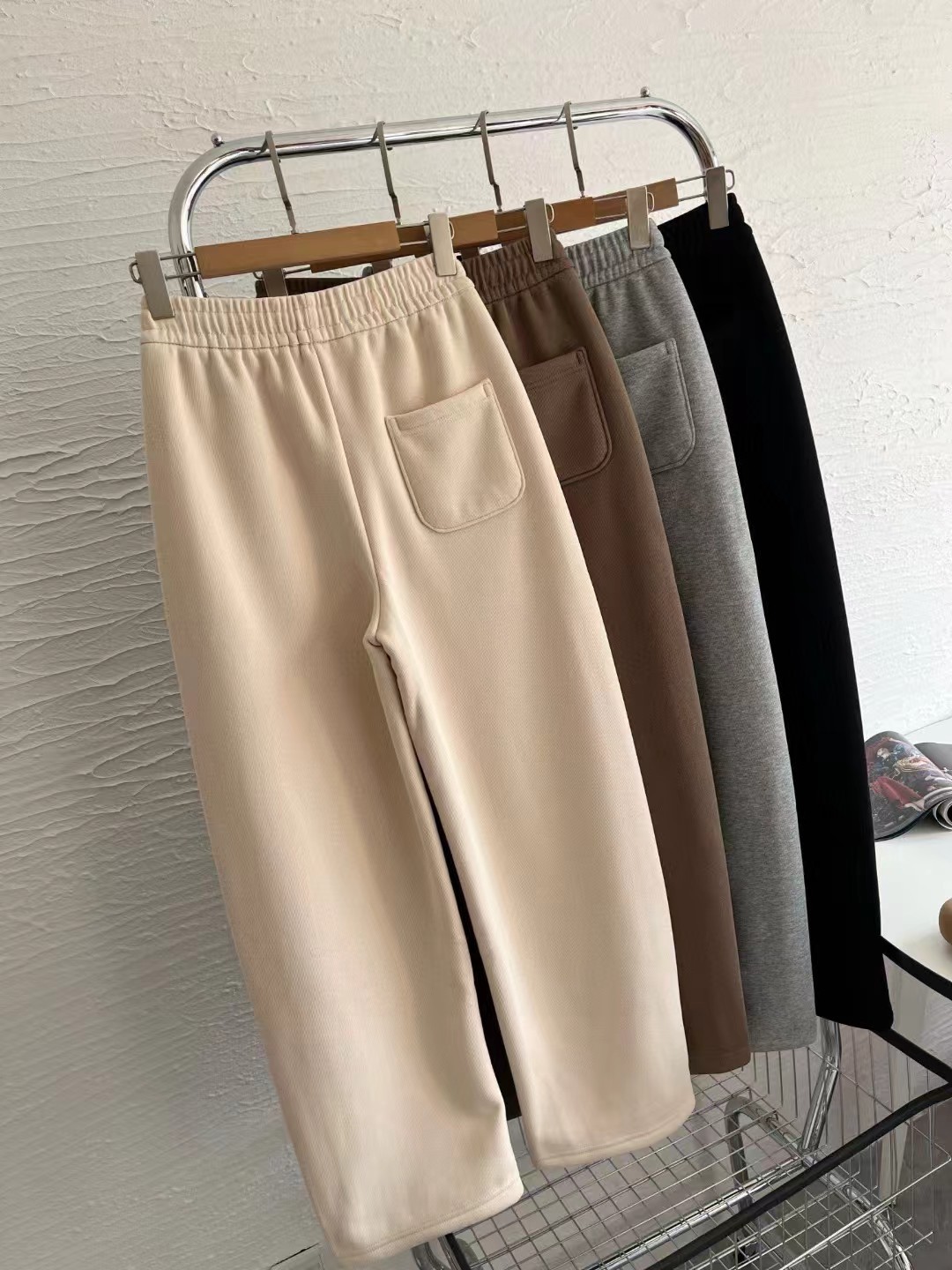 女装韩系高品质加厚高腰镰刀裤 显瘦百搭山本阔腿香蕉裤 代发详情11