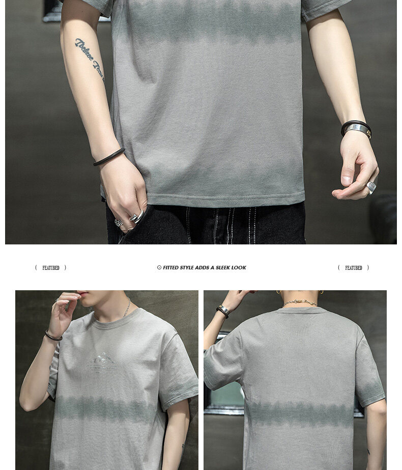 短袖t恤男士夏季潮流休闲半袖体恤打底衫内搭印花潮牌男装上衣服详情27
