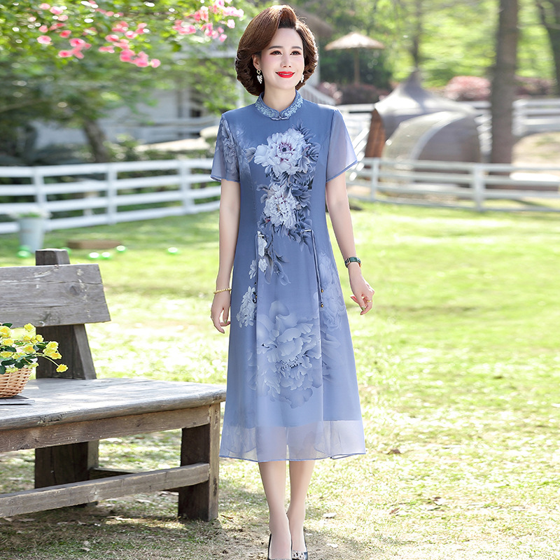 中腰妈妈裤子女春秋2024新款休闲垂感长裤中年休闲裤春中老年女裤详情17