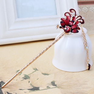 经典牛角发叉发饰 天然女式黄牛角发簪 手工打磨牛角簪子厂家直销详情6