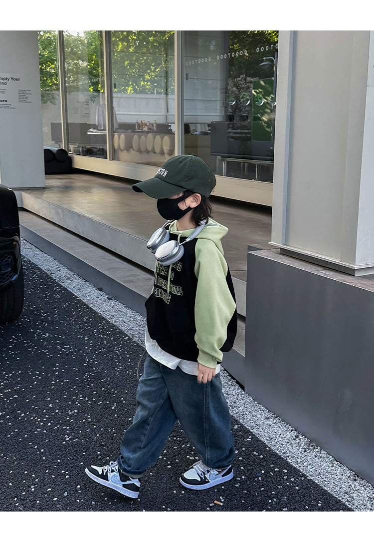 男童卫衣秋冬装2024新款儿童休闲宽松上衣炸街中大童帅气童装潮范详情14