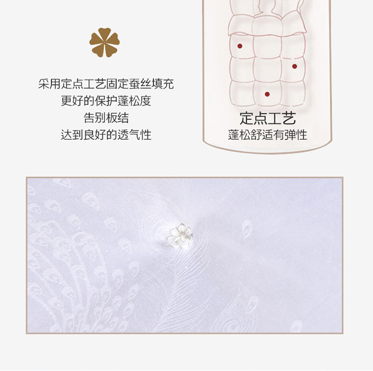 Tongxiang handmade seda colcha 100 algodón colcha de invierno shuanggong morera seda hijo madre colcha de regalo de boda al por mayor pic 14