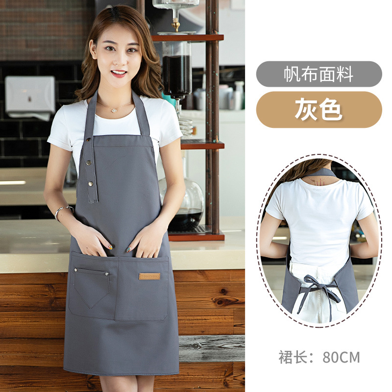 The new waterproof canvas apron, a modern and simple work uniform apron, can be printed with logos. The apron is available for wholesale and consignment pic 20
