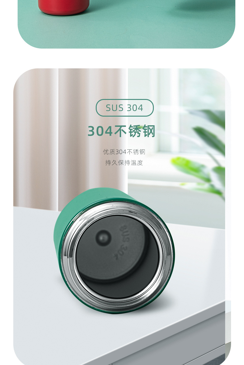 新款鹿角保温杯可爱女学生不锈钢水杯圣诞节广告礼品杯可印LOGO详情5