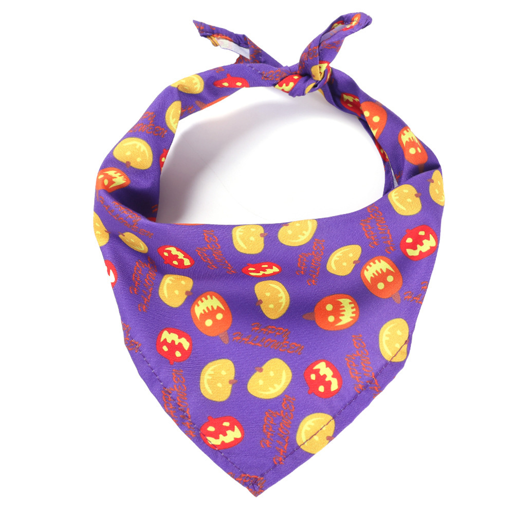 Pet scarf, Halloween pet saliva towel, cat decorative scarf, scarf, dog single-layer cute triangular scarf pic 18