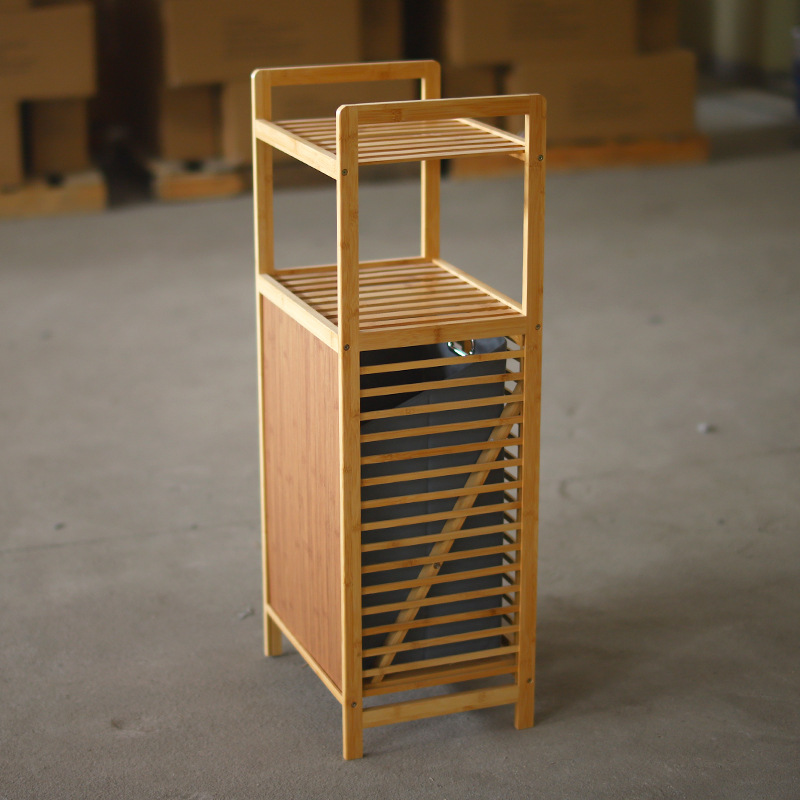 Dirty clothes storage basket, bathroom bamboo cloth dirty clothes basket, folding dirty clothes basket, household clothes storage basket pic 7