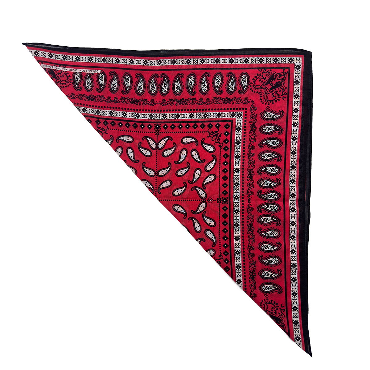 欧美热销 跨境专供 时尚纯棉腰果小方巾组合装 厂家批发详情7