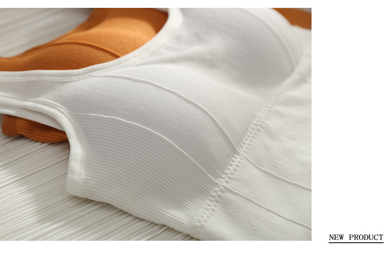 Versión coreana sin costuras deporte belleza espalda pecho mujer transpirable sin aros running yoga vest estilo versátil ropa interior exterior pic 18