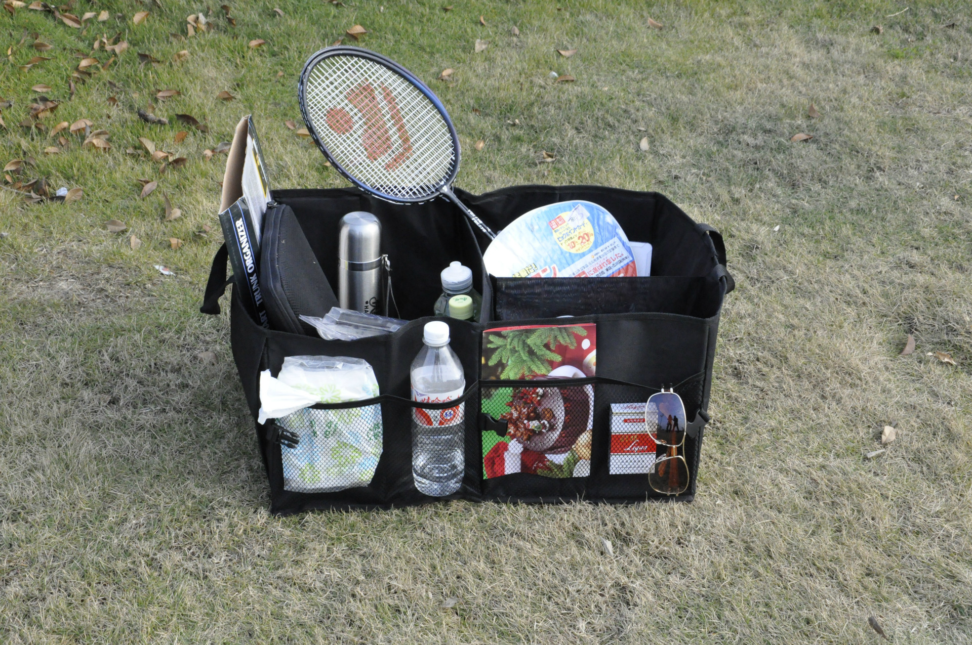 厂家直销汽车收纳箱黑色牛津布储物箱车用后备箱收纳包可定制logo详情38