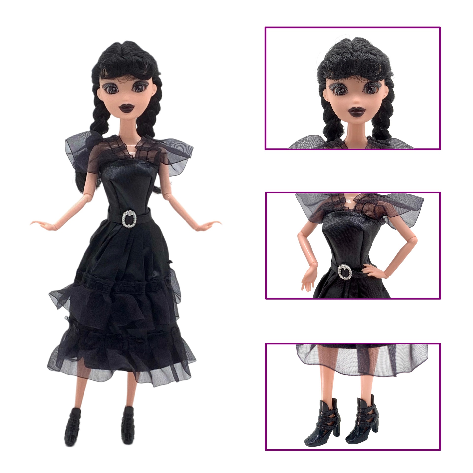 Wholesale of Wednesday Addams dolls from a manufacturer of cross-border American TV series and foreign trade toys pic 4